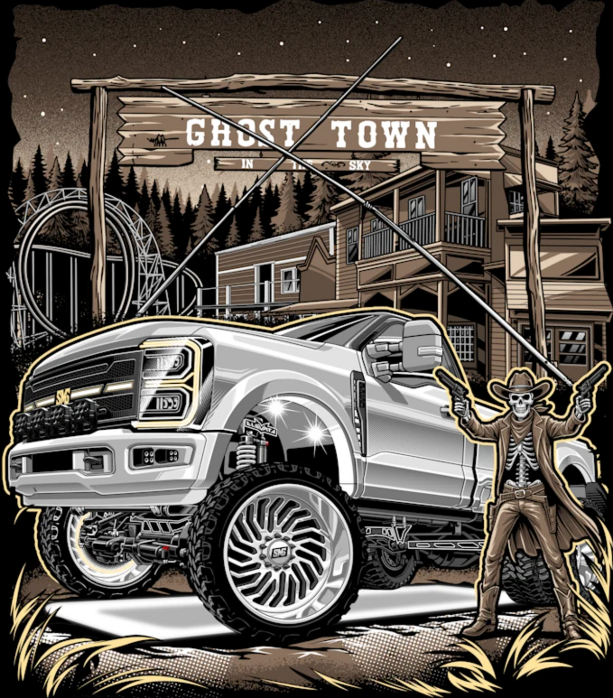 Finished custom artwork example