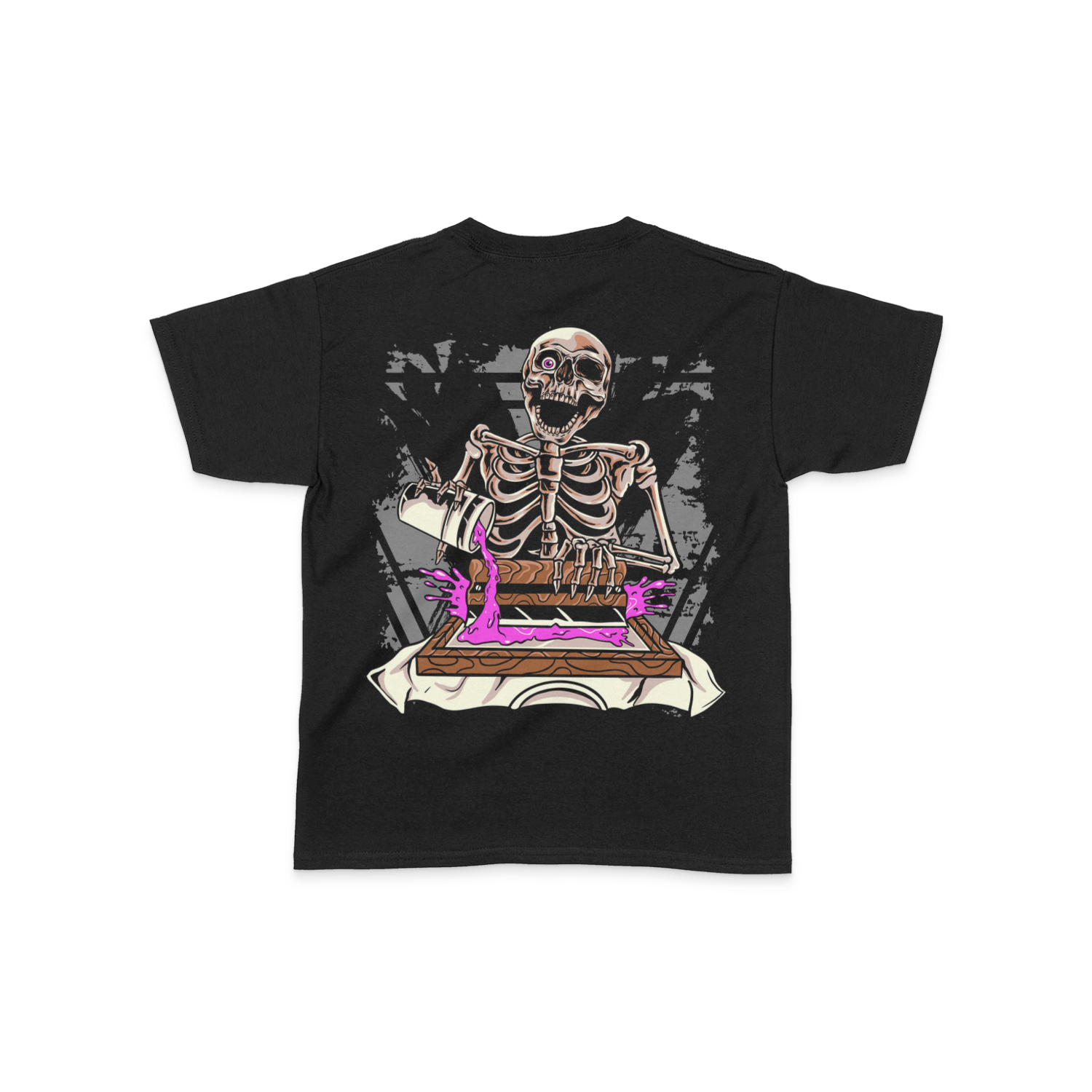 Screen Printing Skeleton T-Shirt image 0