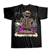 Skull Screen Printing Hand T Shirt