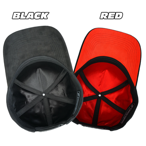 Custom Embroidered Suede Bill Satin inside