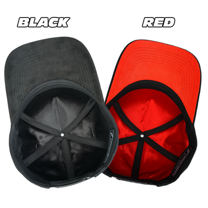 Custom Embroidered Suede Bill Satin inside